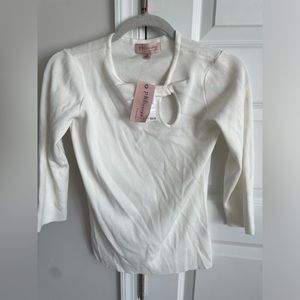 Philosophy white sweater X-small